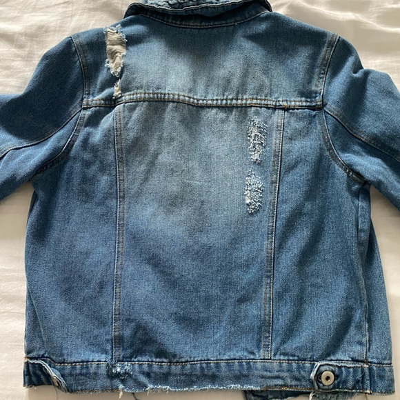 Denim cropped jacket - Picture 2 of 2
